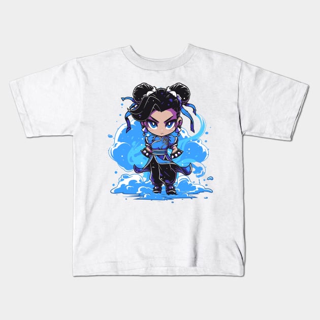 chun li Kids T-Shirt by piratesnow